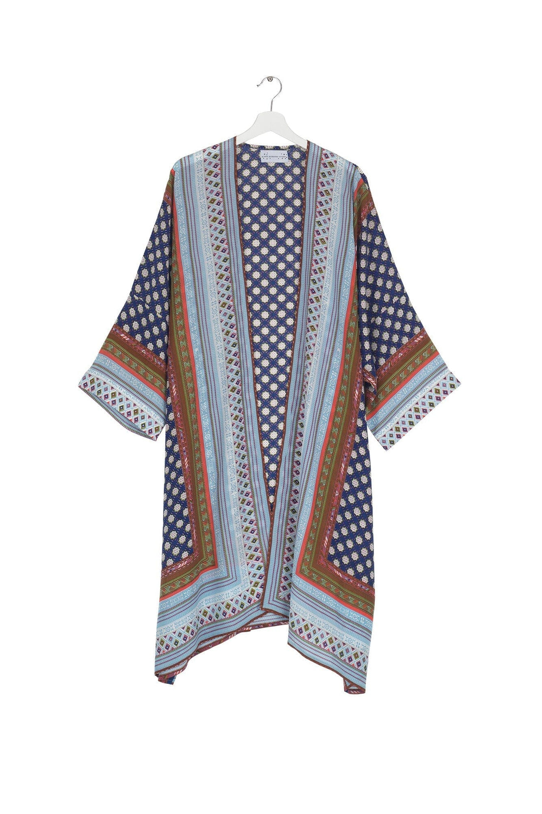 Grande Long Kimono in Moorish Indigo - One Hundred Stars GRAMORIND Kimonos One Hundred Stars