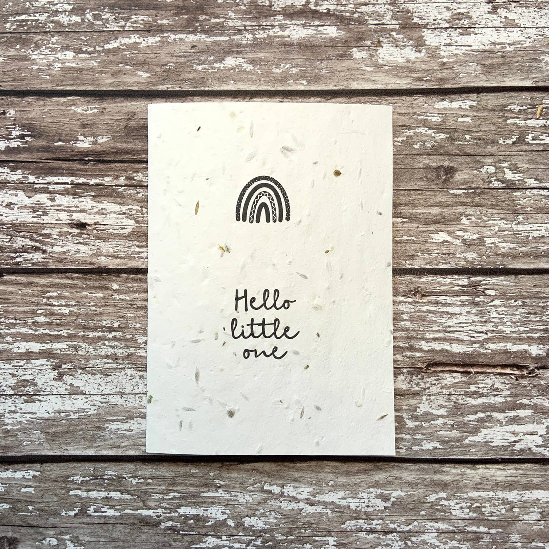 Hello Little One New Baby Rainbow Plantable Seed Card Cards Audrey & Coco
