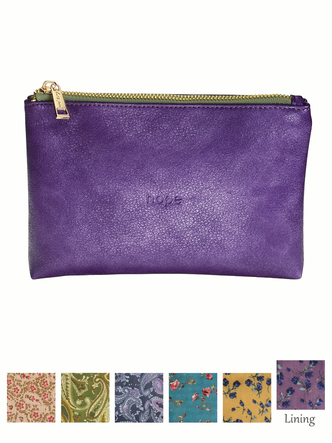 HOPE Make Up Pouch in Amethyst & Sage - WN481 Bags & Purses Hot Tomato