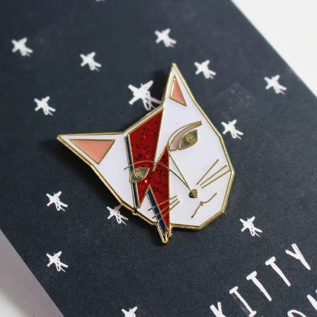 Kitty Stardust David Bowie Pin Badge by Niaski Home & Gifts Niaski