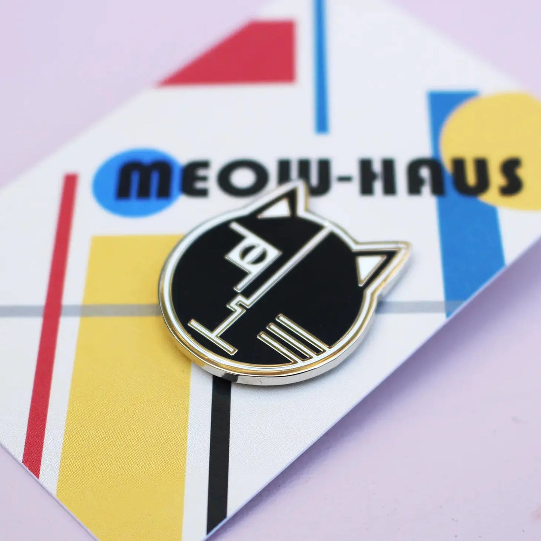 Meowhaus Cat Artist Enamel Pin Badge by Niaski Home & Gifts Niaski