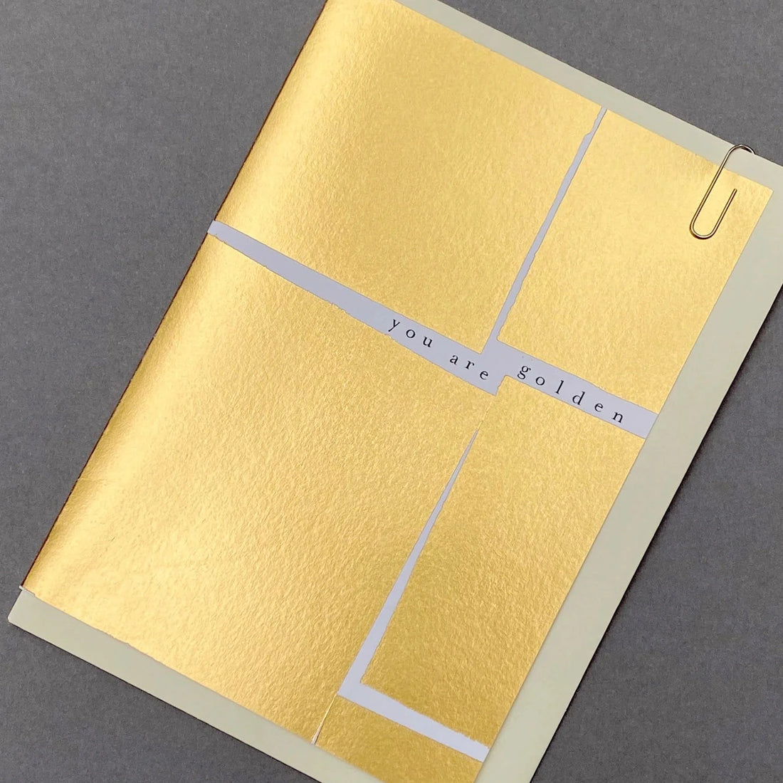 Pavilion Metallic Gold Foil 'You Are Golden' Greetings Card Cards Pavilion