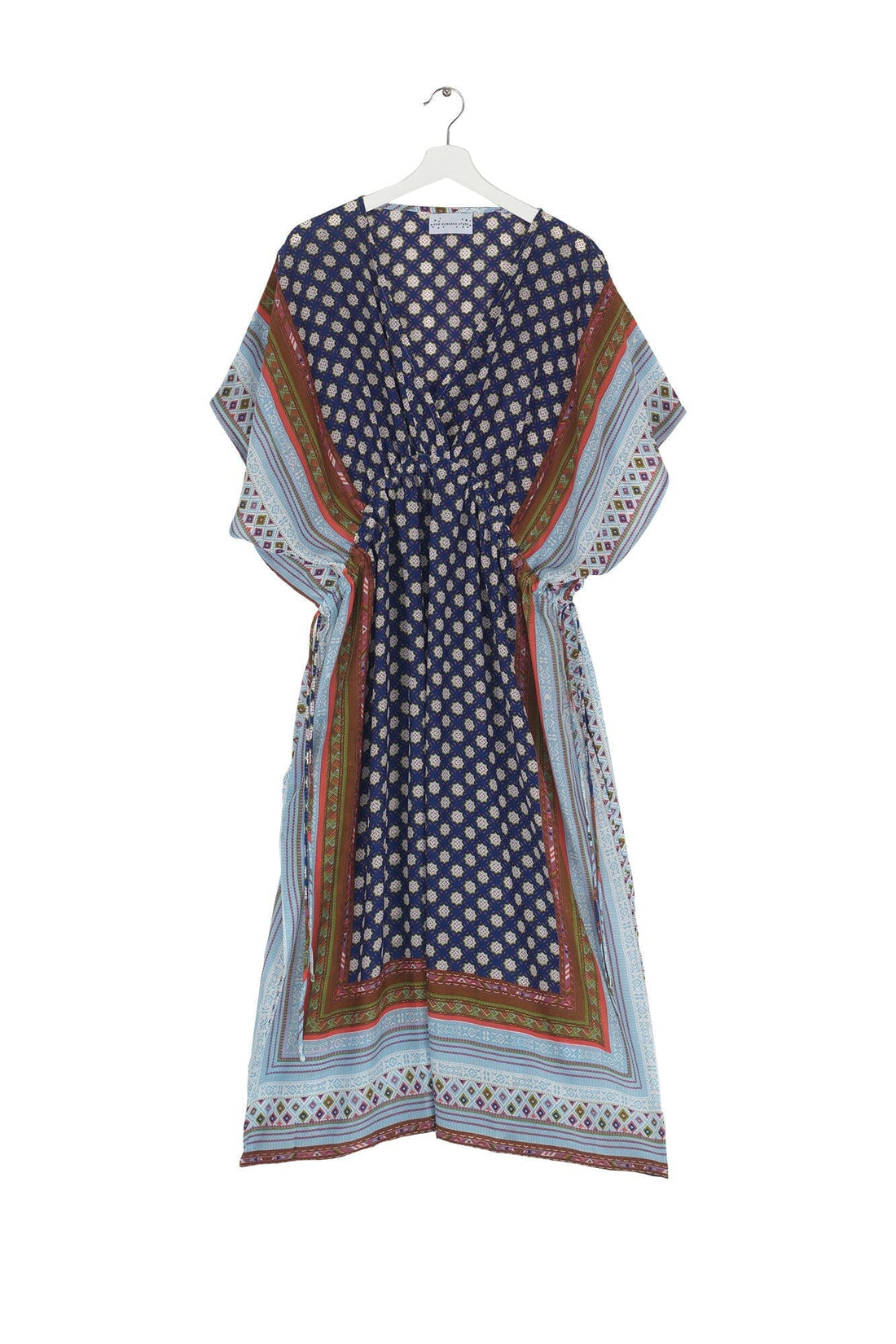 String Dress in Moorish Blue Print - One Hundred Stars DSTMORIND Dresses One Hundred Stars
